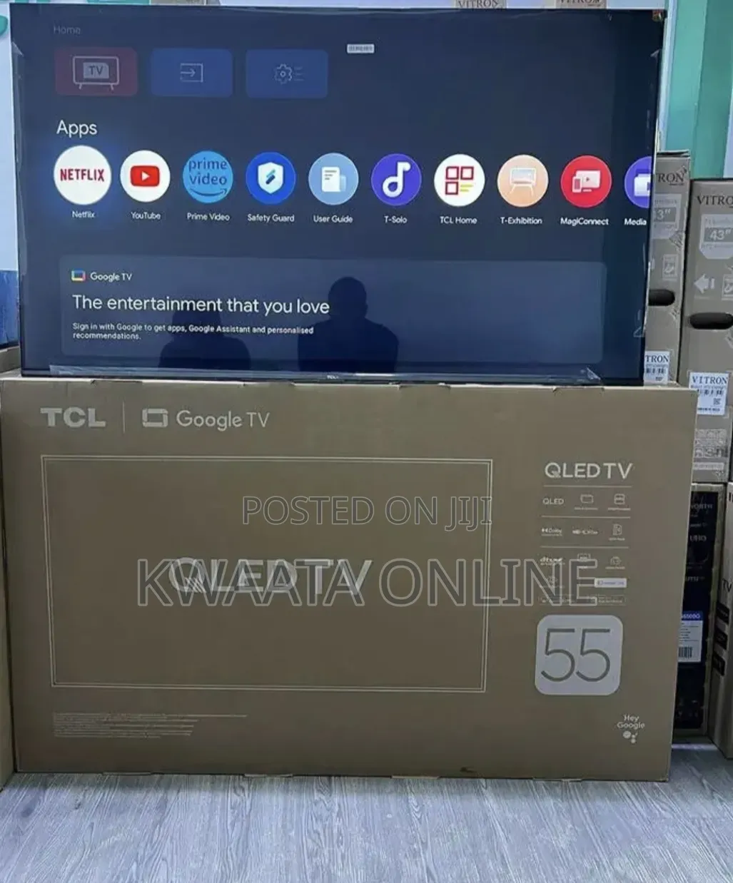 43inch Smart Hdr 10 Qled Google Tv Dolby Sound (32,43,50,65inch)