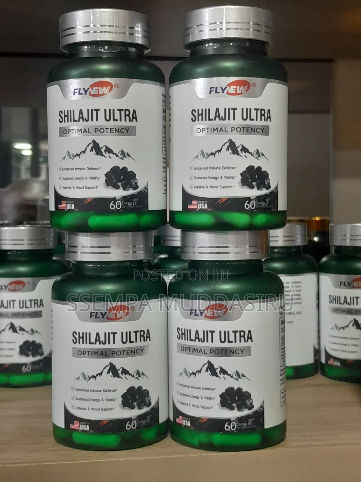 Shilajit Ultra Optimal Potency 60 Capsules By Fly New