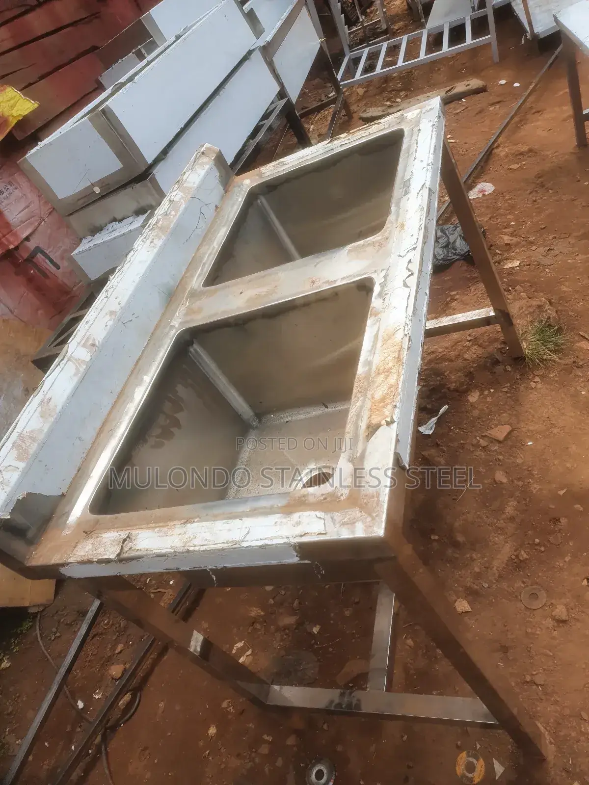 Commercial Stainless Steel Sink Dable Bowls
