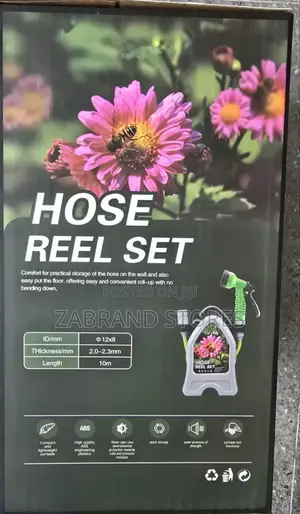 10m Garden Roll Pipe Hose Reel Set