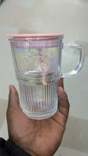 Heavy Glass Mug With Cover