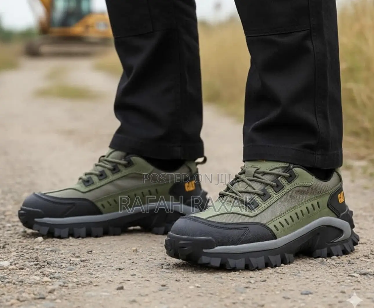 Original Army Green Caterpillar (Cat) Low Cut Casual Outdoor Shoes