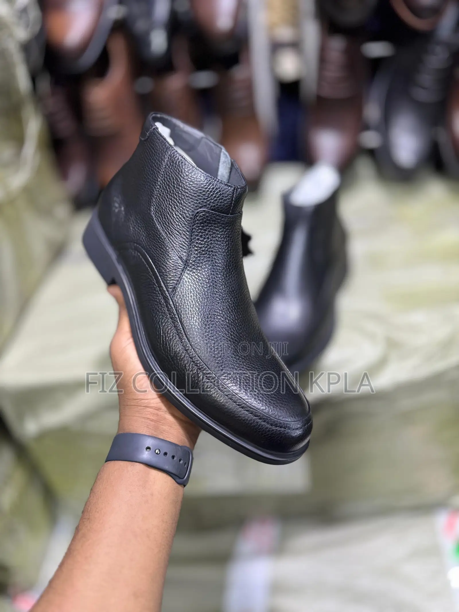 Elegant Black Leather Boots – Office Event Ready
