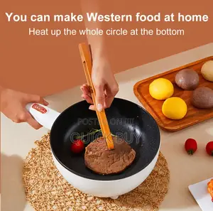 4l Multifunctional Electric Wok 2-in-1 Non-Stick Electric Frying Pan