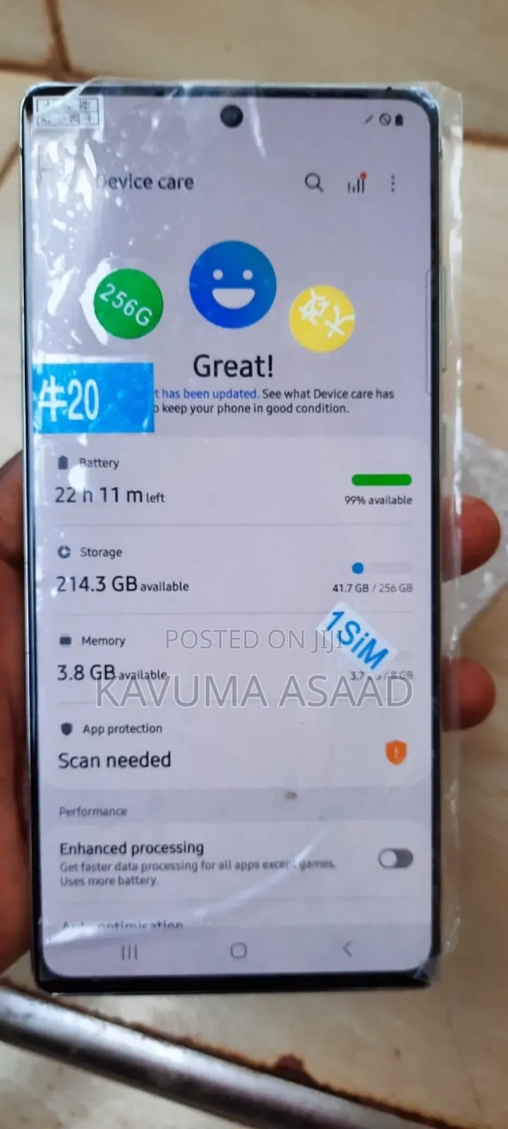 Samsung Galaxy Note 20 256 GB Gold