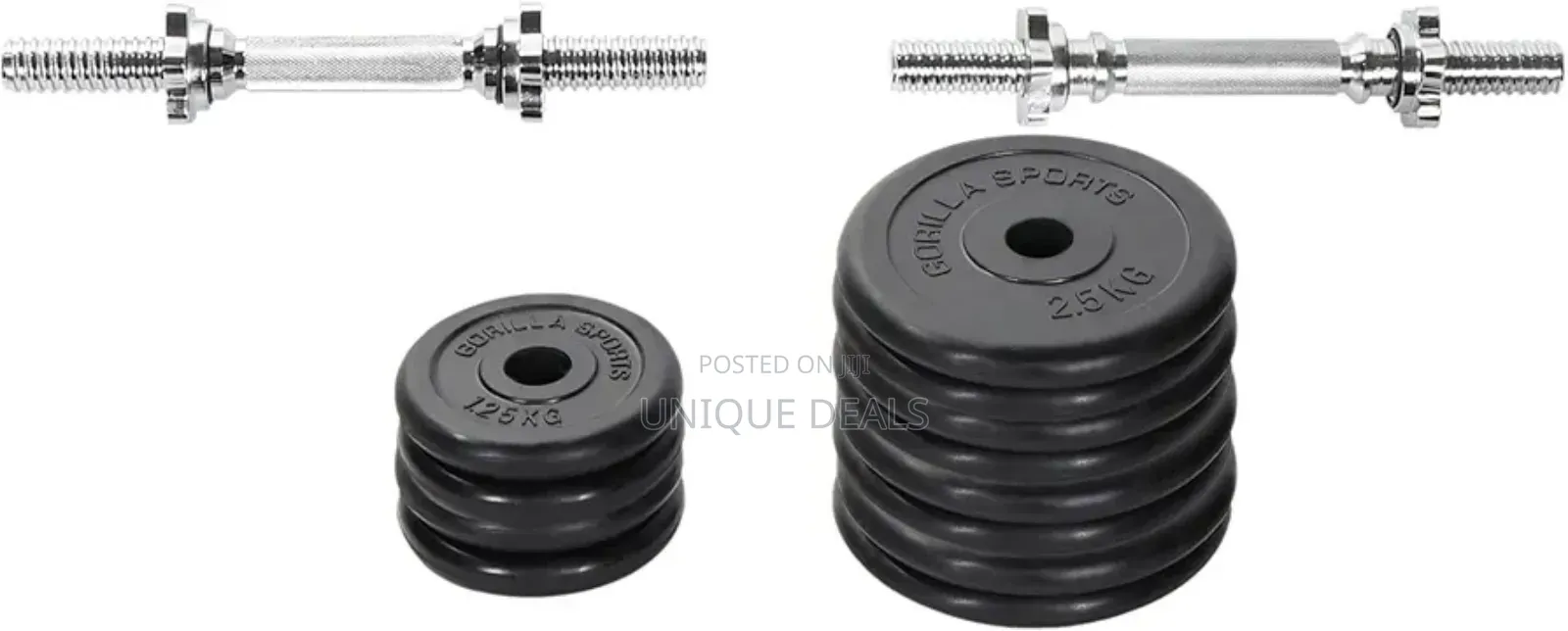Sports Dumbell Set - Dumbbell Set - Rubber - 30 Kg