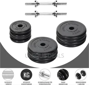 Sports Dumbell Set - Dumbbell Set - Rubber - 30 Kg
