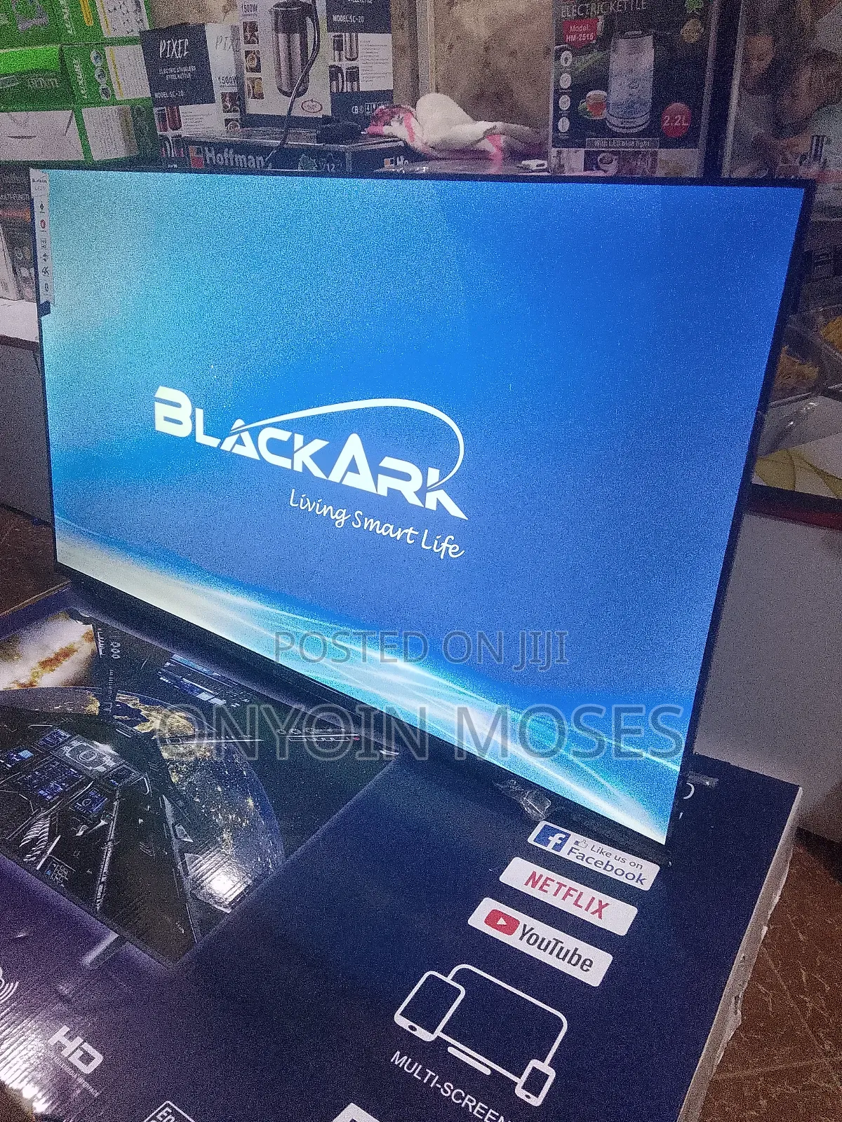 New 55" Black Ark Smart Android Flat Screen Tv