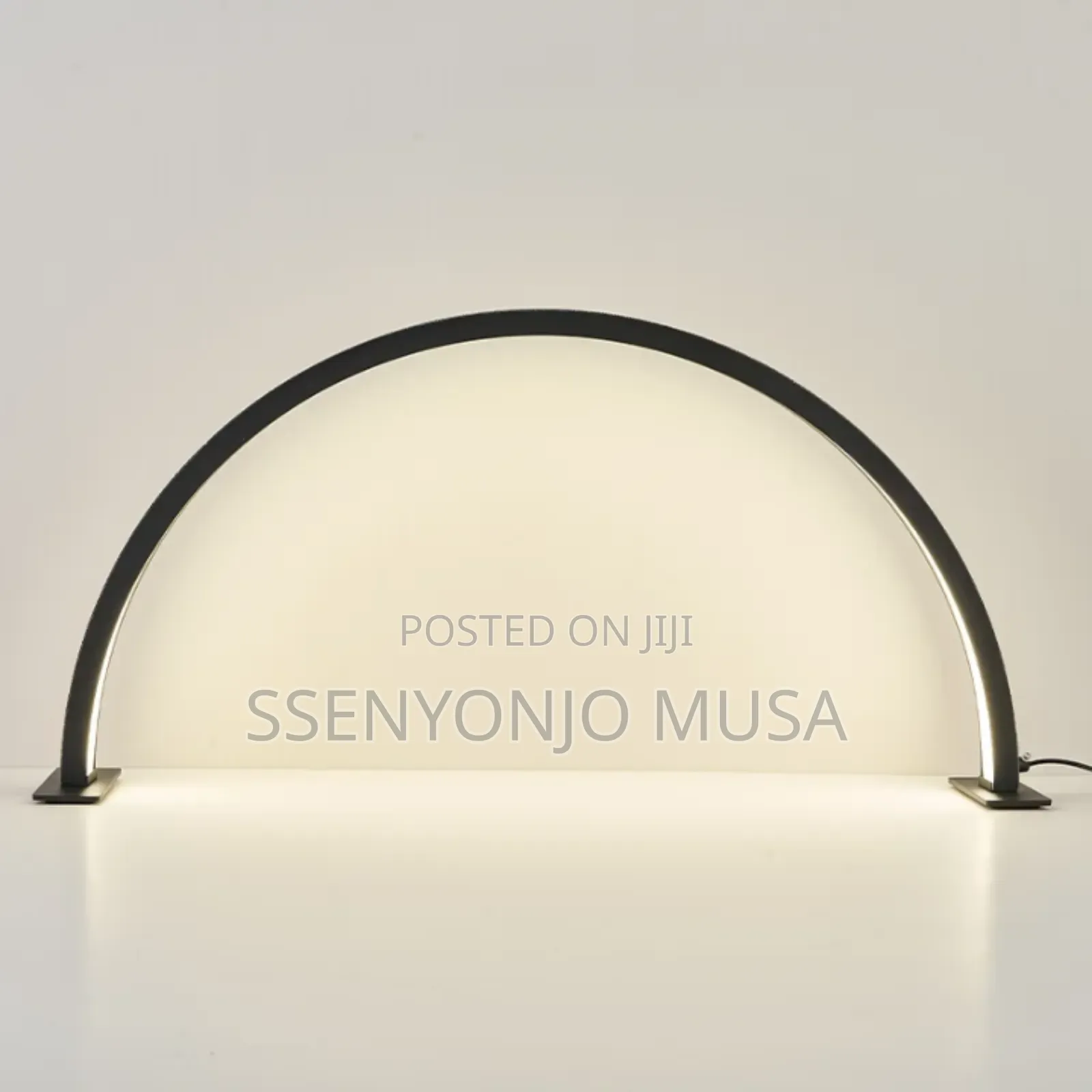 Half Moon Led Nail Desk Lamp – Adjustable Brightness, 3 Color Modes.