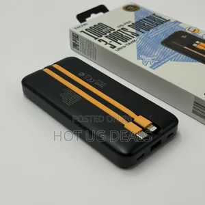 Tecno 10,000mah Powerbank With 2 Inbuilt Cables