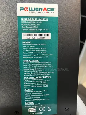 Powerage Hybrid Smart Inverter (Hsi-10200pa)