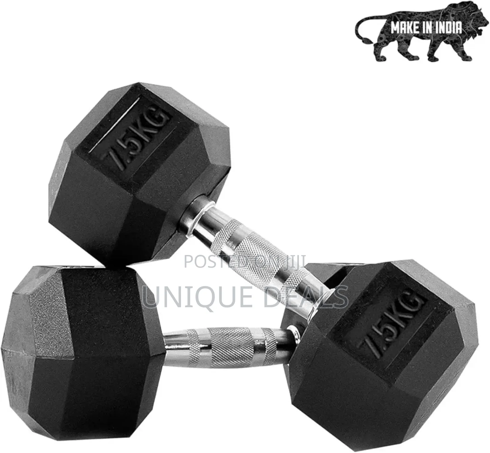Hexa Dumbbells Set for Home Gym | 7.5 Kg Dumbbells