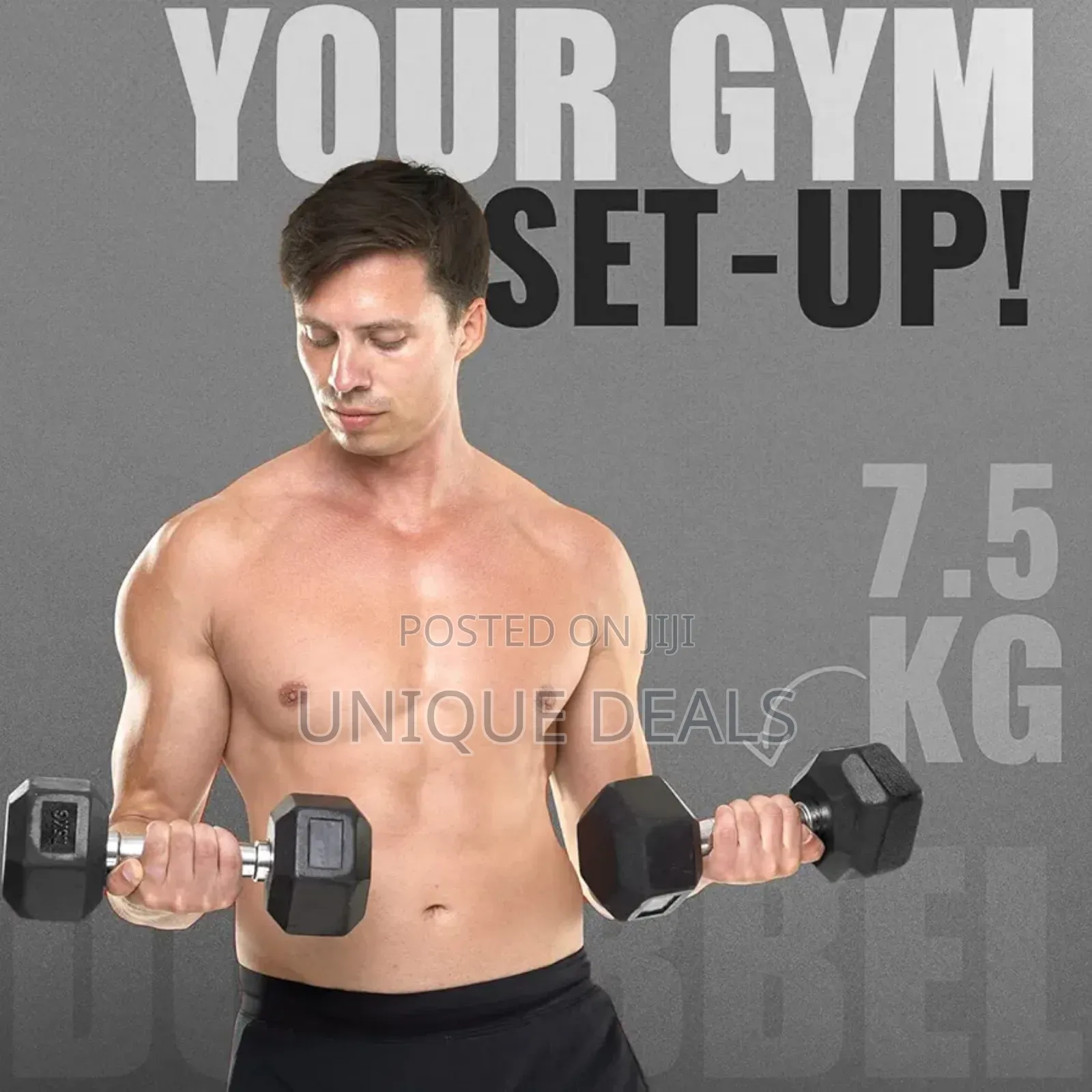 Hexa Dumbbells Set for Home Gym | 7.5 Kg Dumbbells