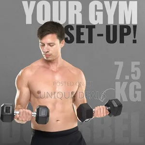 Hexa Dumbbells Set for Home Gym | 7.5 Kg Dumbbells