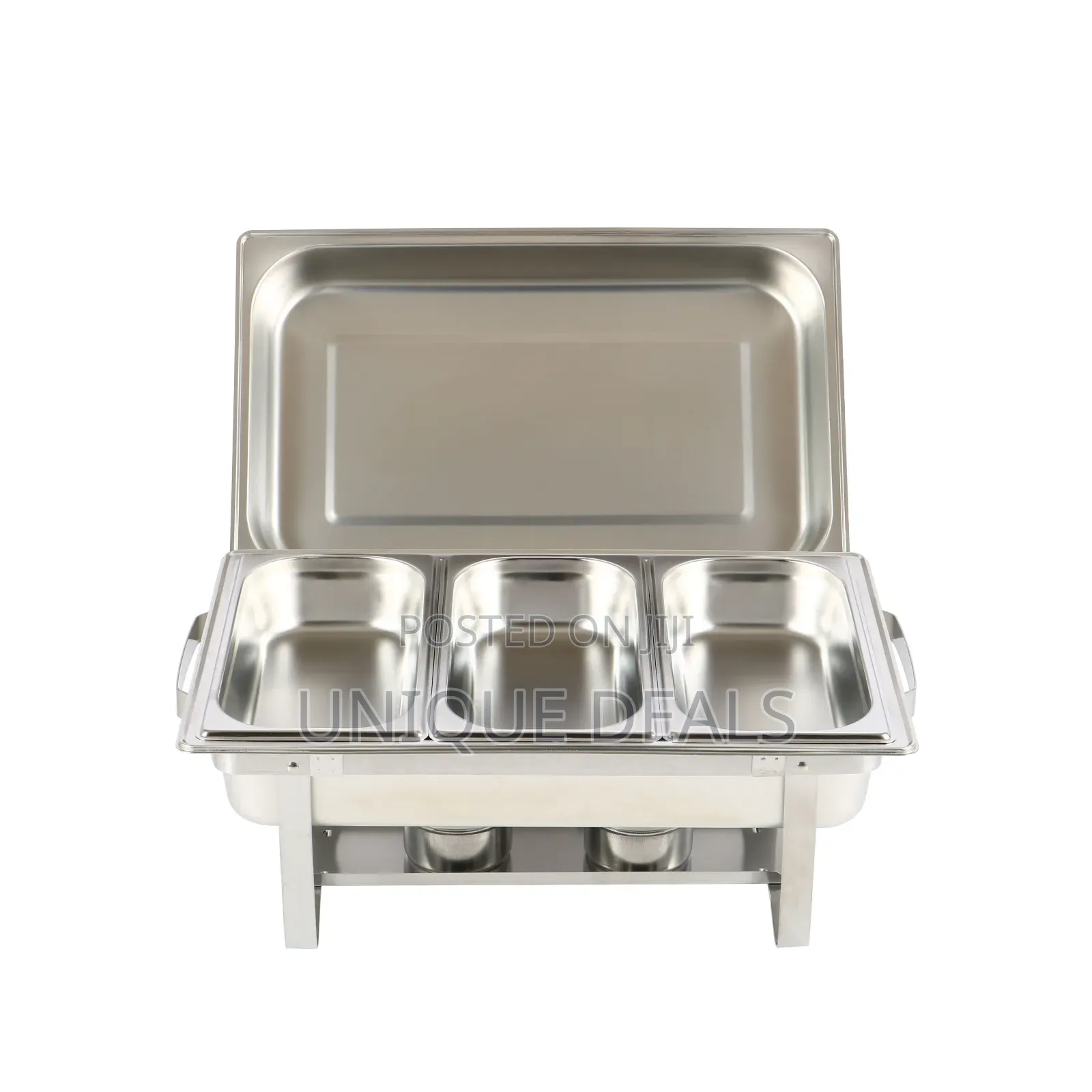 3 Partition Chafing Dish Buffet - Chaffing Dishes Stainless Steel