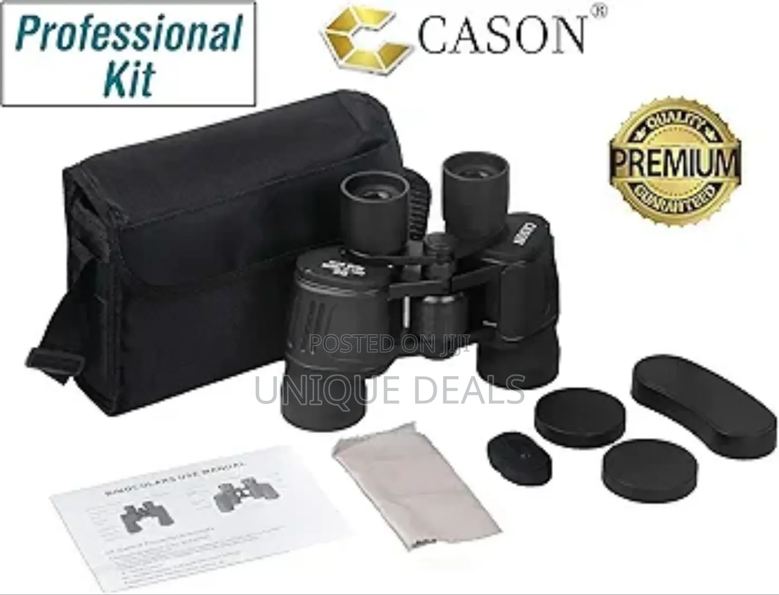 Professional Telescope Binoculars With Pouch, 8 X 40 Hd Vision