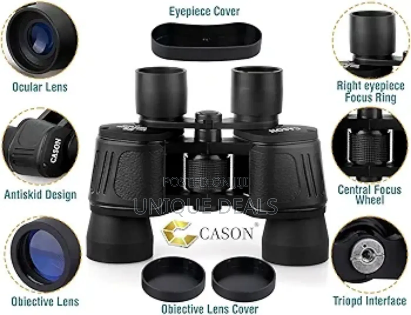 Professional Telescope Binoculars With Pouch, 8 X 40 Hd Vision