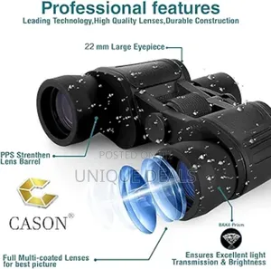 Professional Telescope Binoculars With Pouch, 8 X 40 Hd Vision
