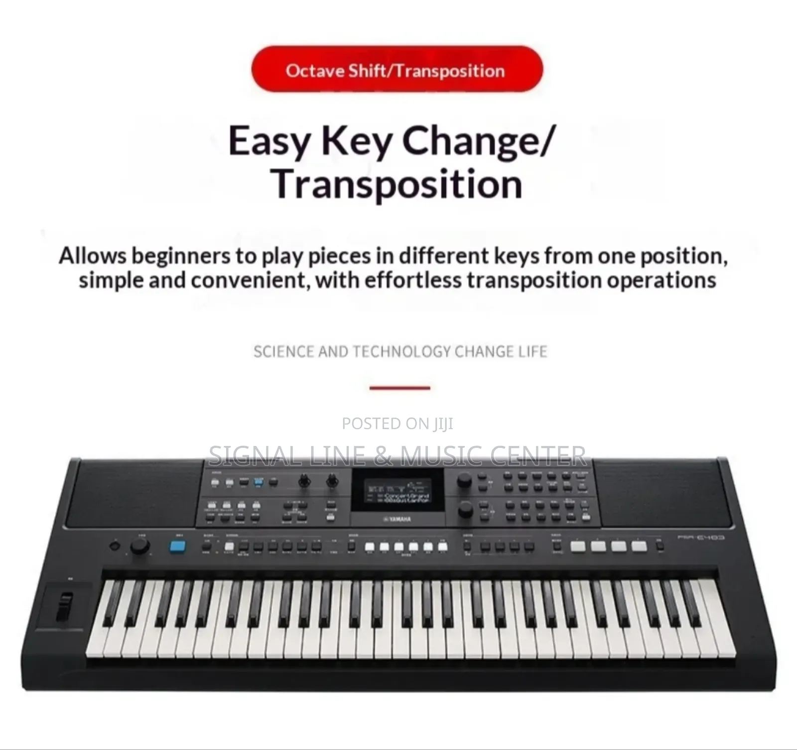 Yamaha Keyboard PSR E483