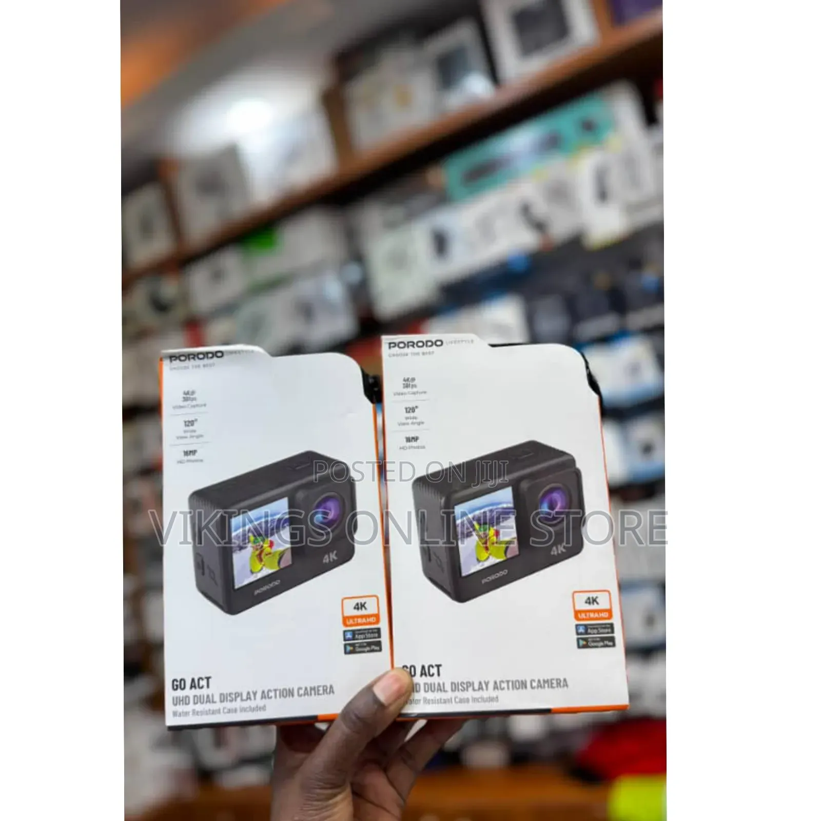 Porodo Uhd Dual Display Action Camera (Model Pd-4kacam)