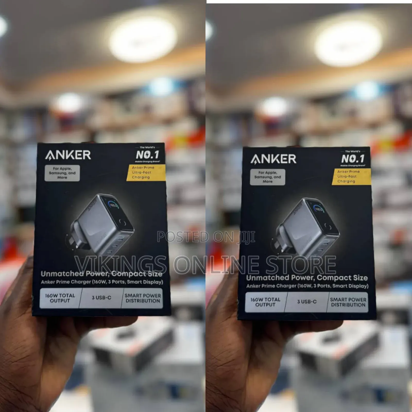 Anker Prime Charger 160w, 3ports , Smart Power Distribution