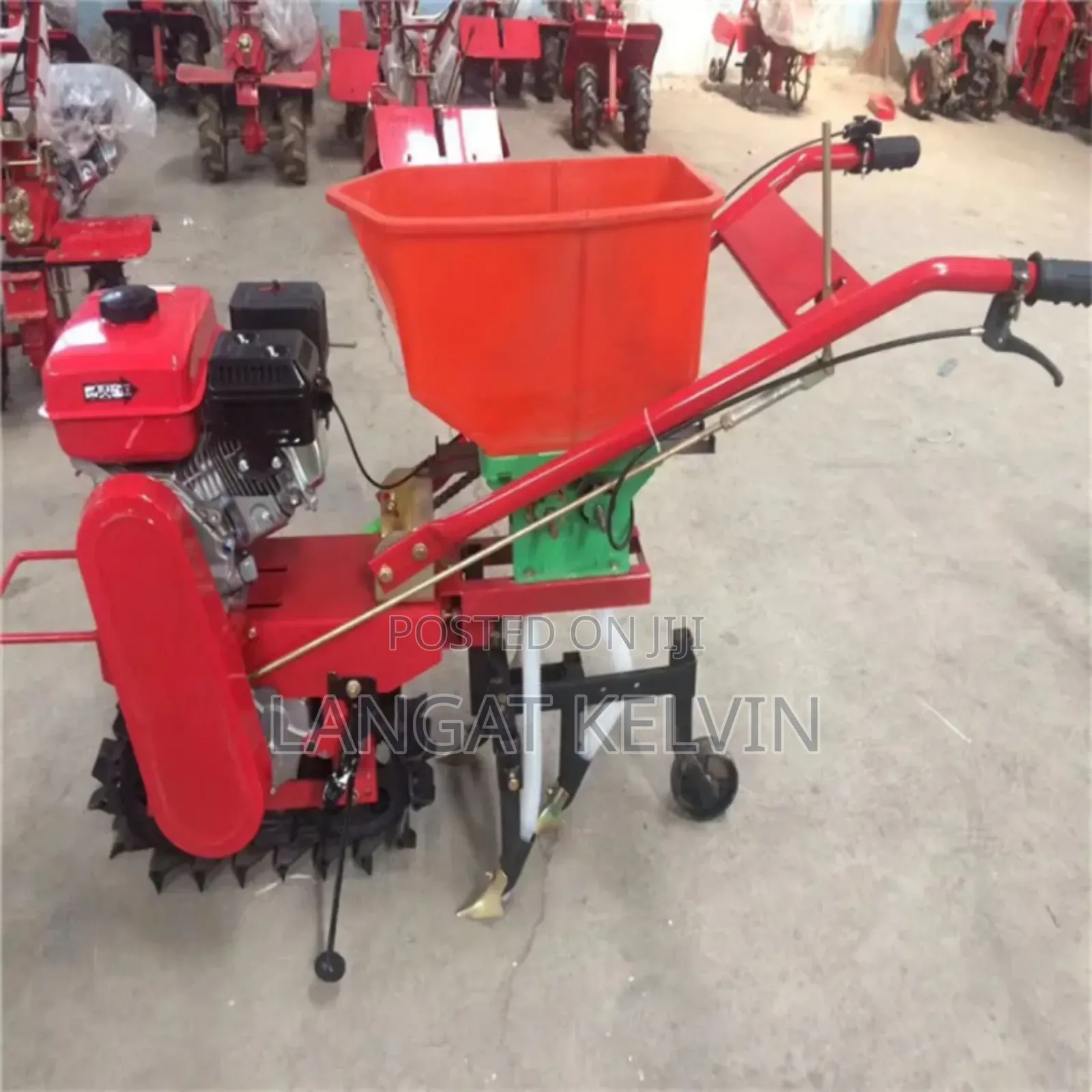 Chain Tiller Diesel Walking Tractor With All Accessories 