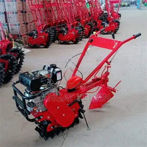 Chain Tiller Diesel Walking Tractor With All Accessories 