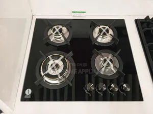 60cm*60cm Iqra Built in 4 Burner Gas Hob Black Glass at 20% Discount