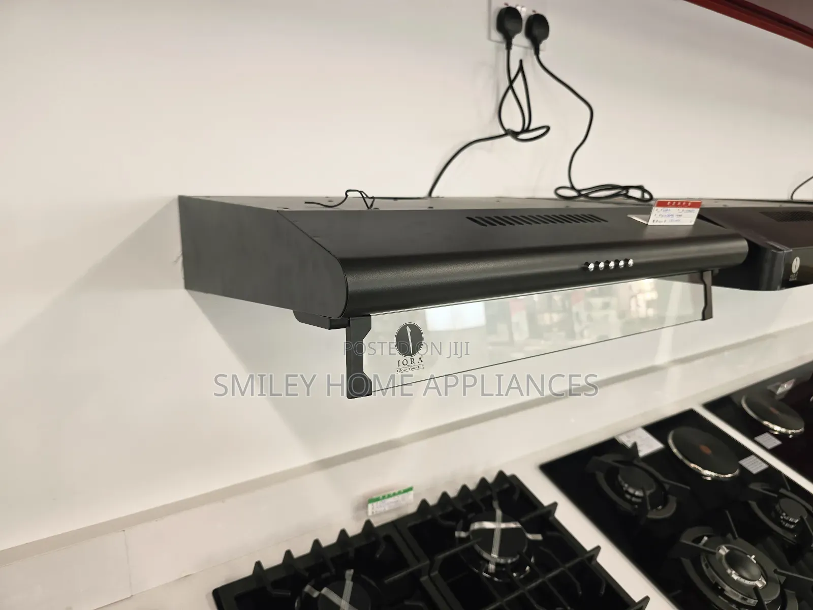 Iqra Wall Mounted 60cm*60cm Chimney Hood Black Color at Discount Price