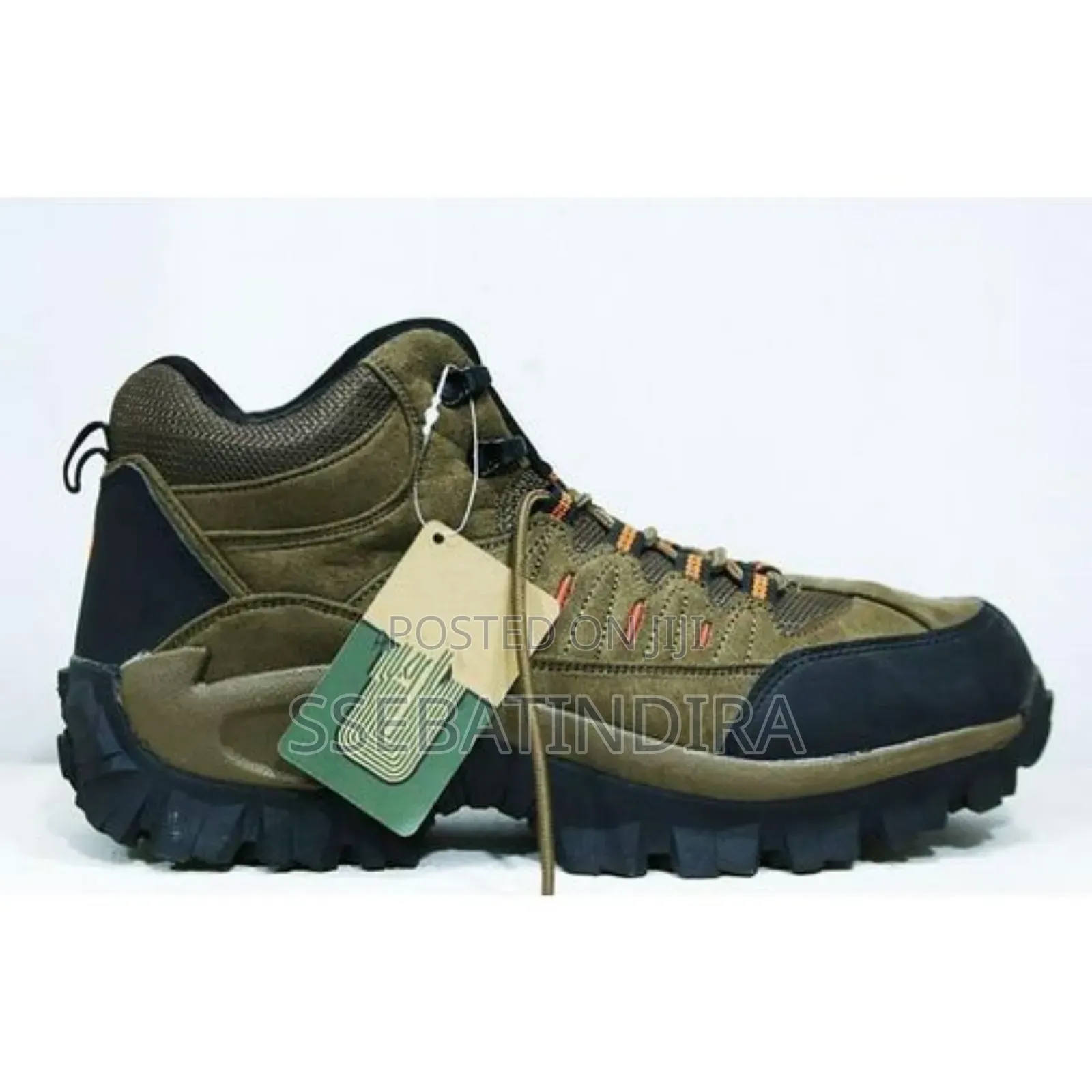 Men's Sports Mountain Outdoor Safety Hiking Shoe - Gray Brown