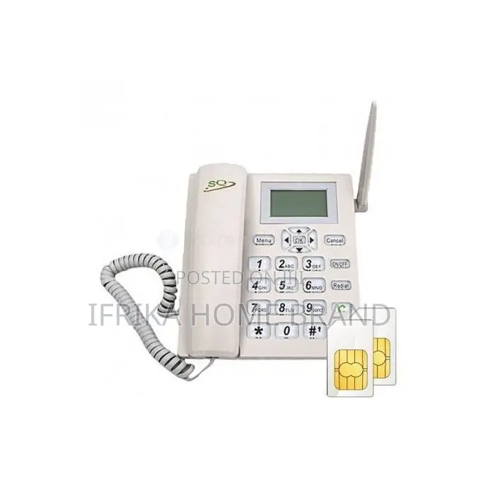 Sq Mobile Sq Ls-820 Dual Sim GSM Wireless Landline Desktop Phone