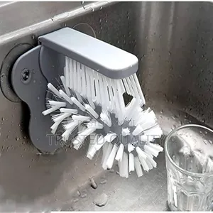 Glass Washer Brush With Suction Base