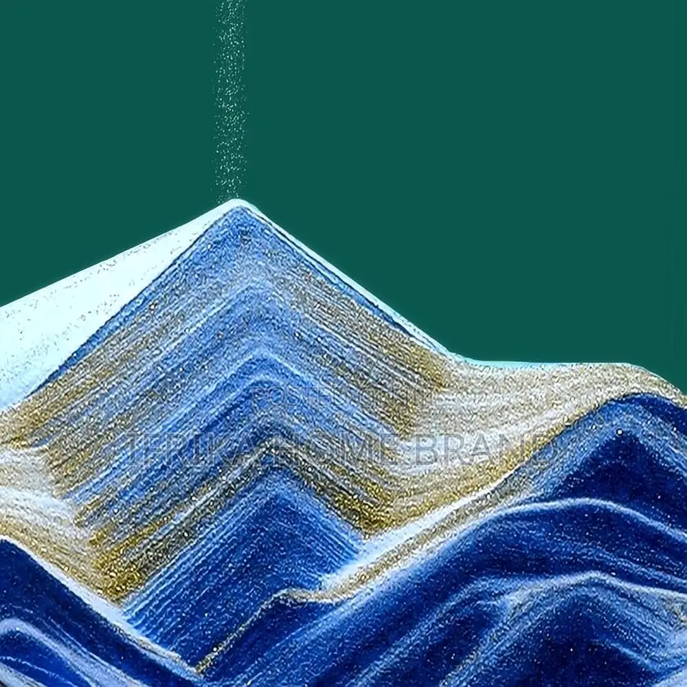 Moving-Sand Frame Art Sand Painting Round Glass 3d Deep the Sea