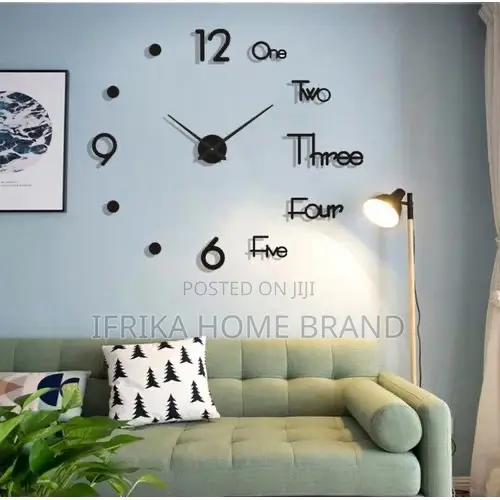 3d Diy Silent Sticker Wall Clock for Kitchen, Office, Bedroom, Room