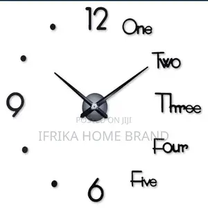 3d Diy Silent Sticker Wall Clock for Kitchen, Office, Bedroom, Room