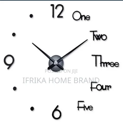 3d Diy Silent Sticker Wall Clock for Kitchen, Office, Bedroom, Room