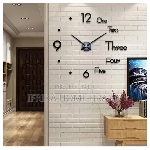 3d Diy Silent Sticker Wall Clock for Kitchen, Office, Bedroom, Room