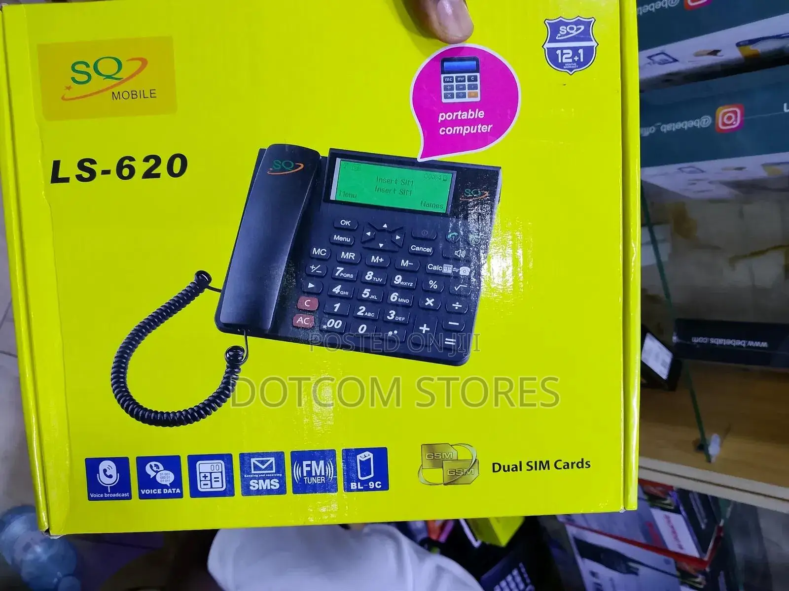 Sq Mobile Ls 620 Dual Sim GSM Wireless Landline Desktop Phone