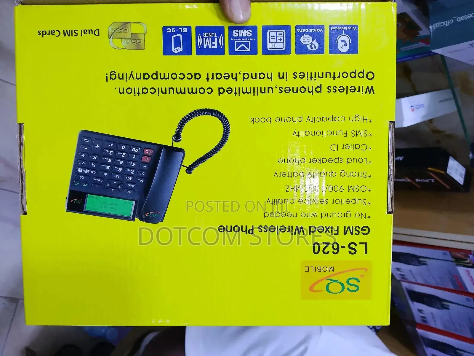 Sq Mobile Ls 620 Dual Sim GSM Wireless Landline Desktop Phone