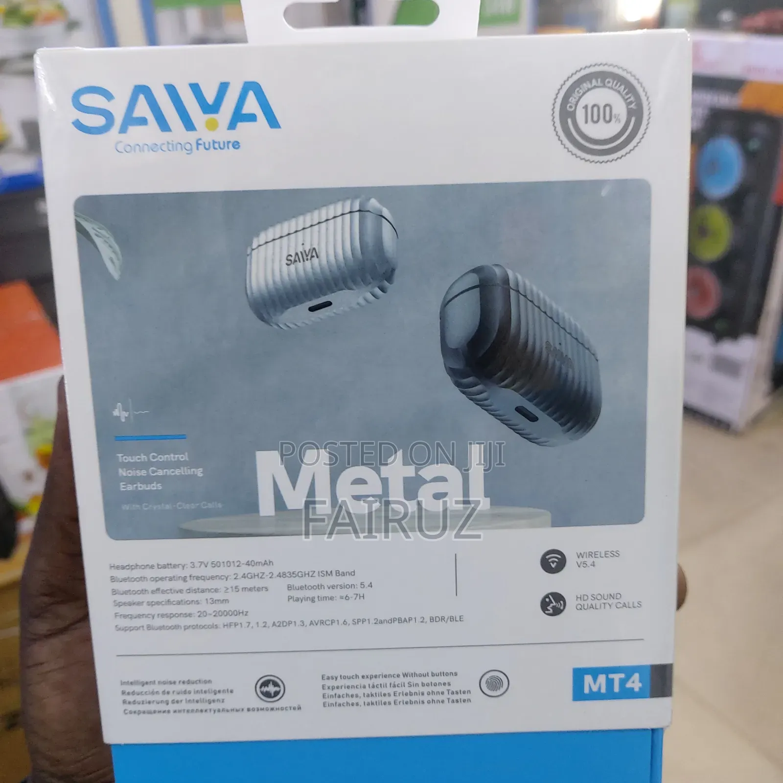 Saiya Mt4 Metal Heavy Bass Earbuds