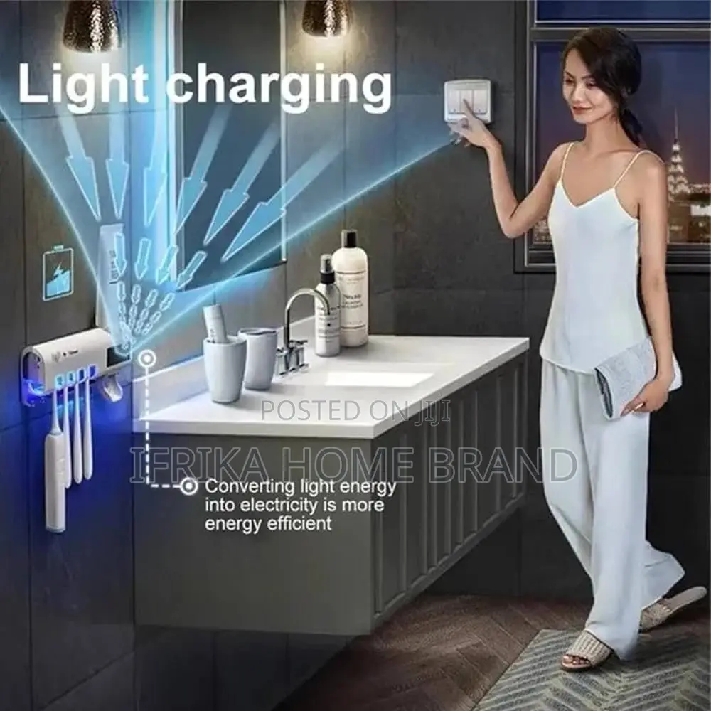 3-in-1 Smart Uv Toothbrush Sterilizer and Toothpaste Dispenser