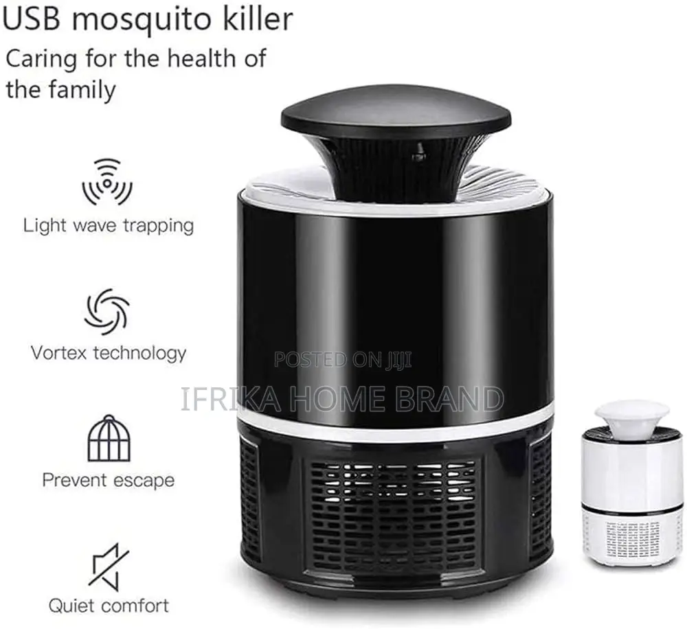 Electronic Mosquito Killer, Usb Uv Silent Trap Light With Fly Suction