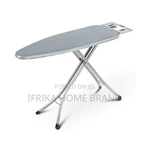 Foldable Ironing Board With Aluminum Stands-Grey 48*15 Inches
