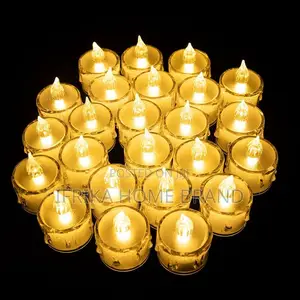 24 PCS Led Candle Light Flameless Candlestable Lamps Light Dinner
