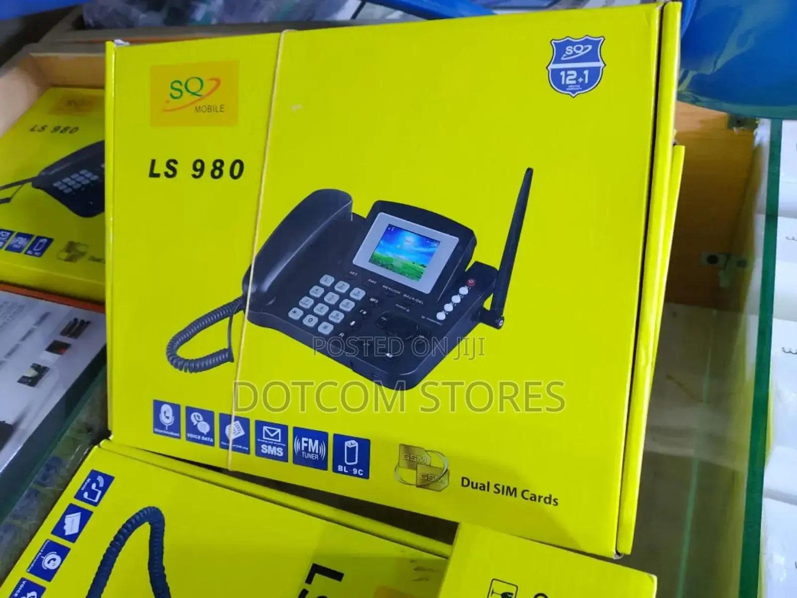 Sq Mobile Ls-980 Dual Sim GSM Wireless Landline Desktop Phone.
