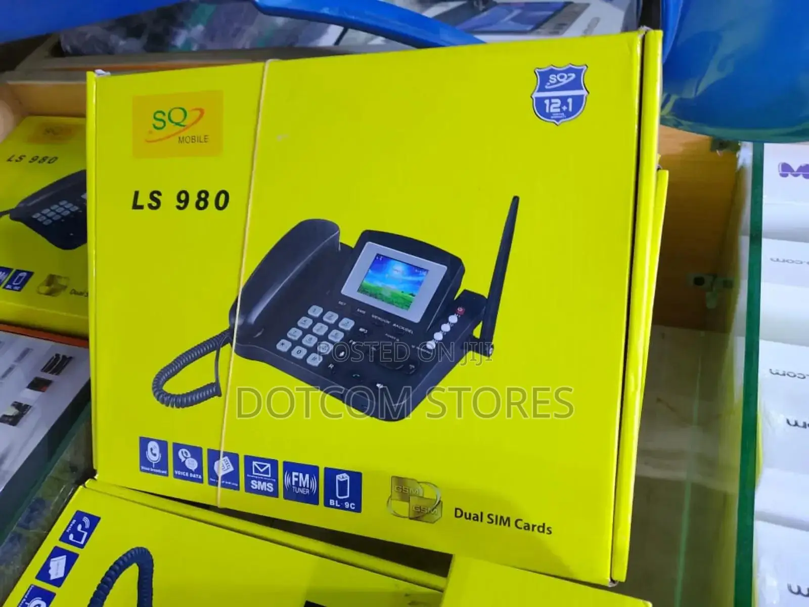 Sq Mobile Ls-980 Dual Sim GSM Wireless Landline Desktop Phone.