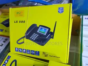 Sq Mobile Ls-980 Dual Sim GSM Wireless Landline Desktop Phone.