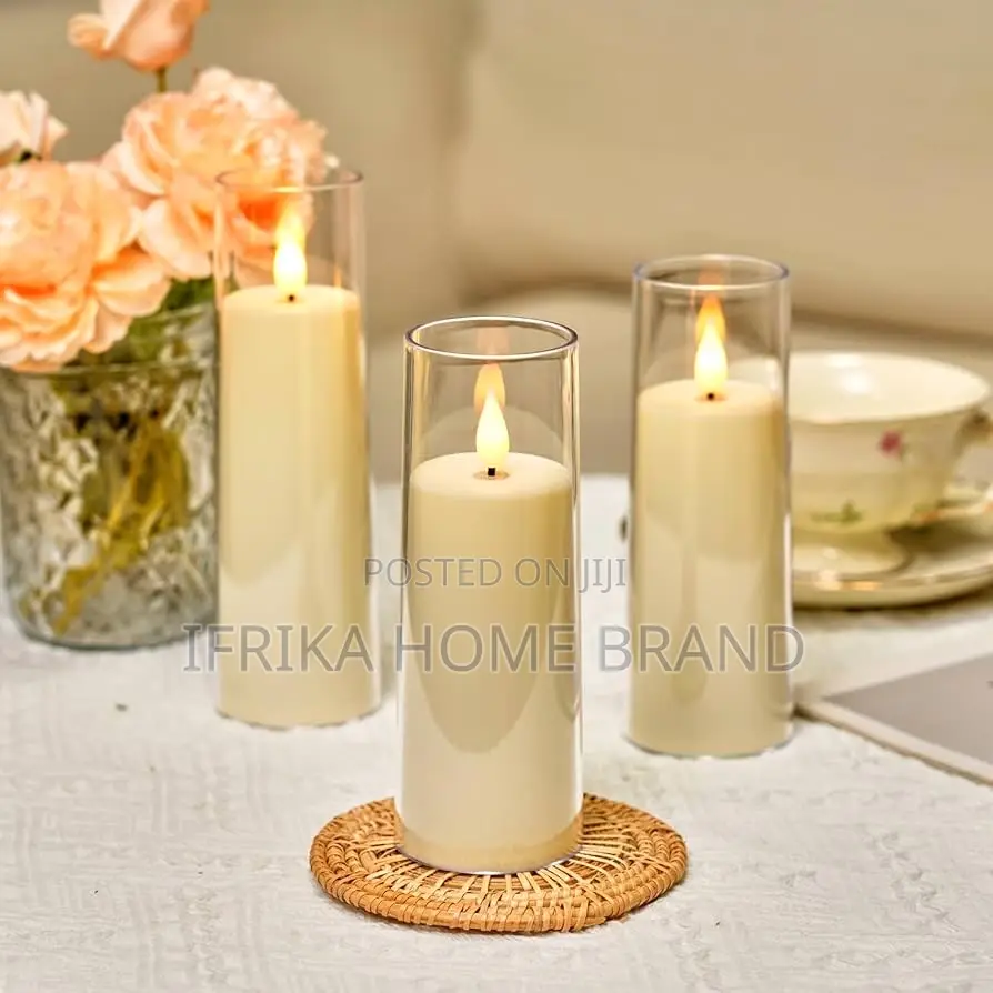 12pc Flameless Candles With Control, Battery Operated Candles