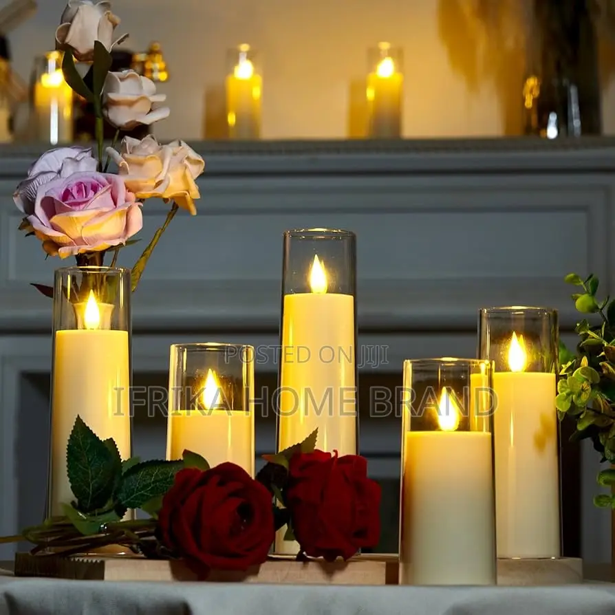 12pc Flameless Candles With Control, Battery Operated Candles