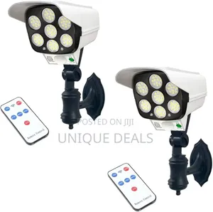 77 Leds Solar Light With Motion Sensor, Security Camera Shape